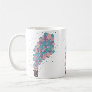 Zauberhase Blasenexplosion Whimsical Magic Kaffeetasse