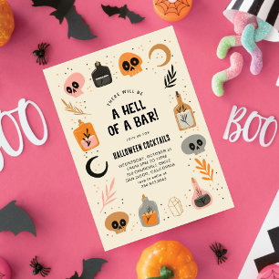 Zauberhexen Halloween Cocktails Party Einladung