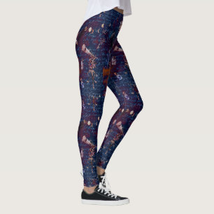 Zauberin Euphemia Dunkelblau Damen Leggings