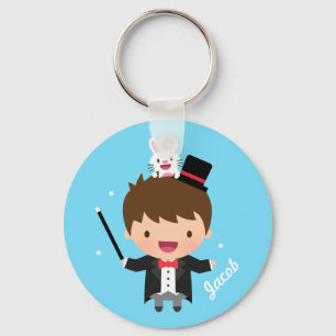 Zauberjunge Magic Bunny Trick für Kinder Schlüsselanhänger