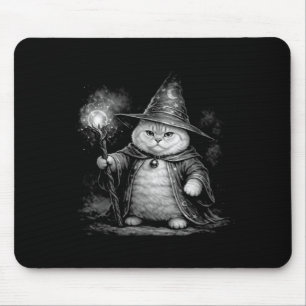 Zauberkatze Magie Fantasy lustig vintage Tabby Mem Mousepad