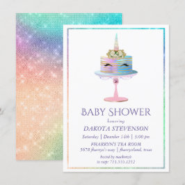 Zauberkuchen | Fantasy Watercolor Dusche Einladung