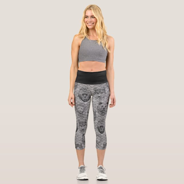 Zaubermuster Capri Leggings (Vorderseite)