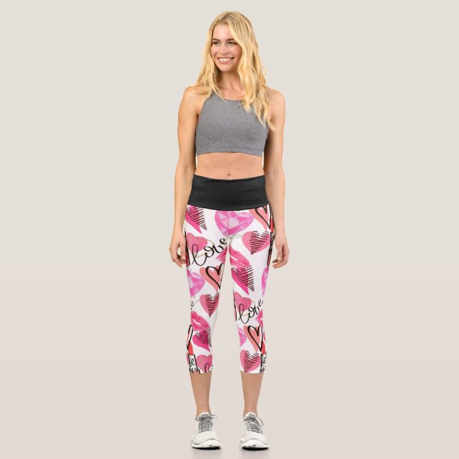 Zaubermuster Capri Leggings (Vorderseite)