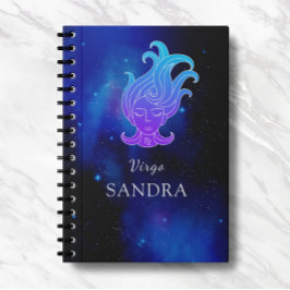 Zaubername mit Zodiac signiert Virgo-Notebook Notizblock