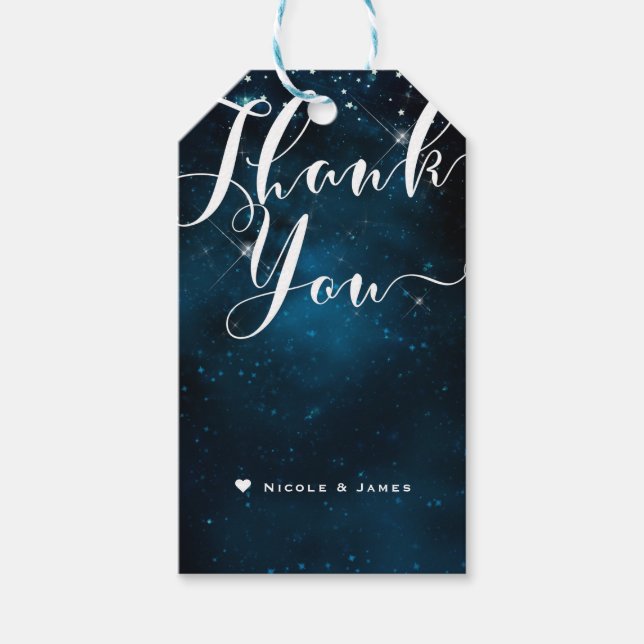 Zaubernd unter den Sternen Starry Sky DANK Geschenkanhänger (Vorderseite)