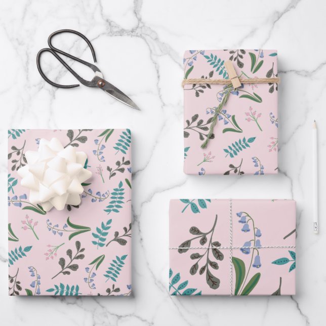 Zauberpapier für die Holzflora Geschenkpapier Set (Vorderseite)