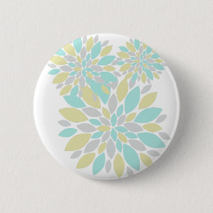Zauberpastellfarbene Blume Button