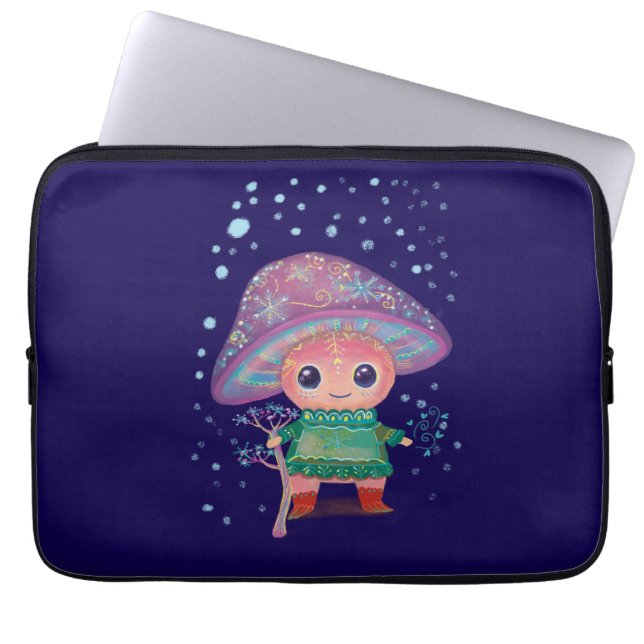 Zauberpilz Laptopschutzhülle (Vorderseite)