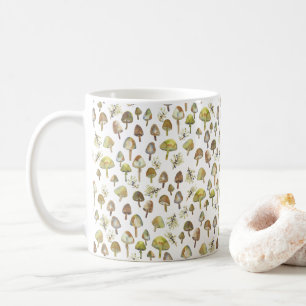 Zauberpilze Wasserfarbenwaldmuster Kaffeetasse