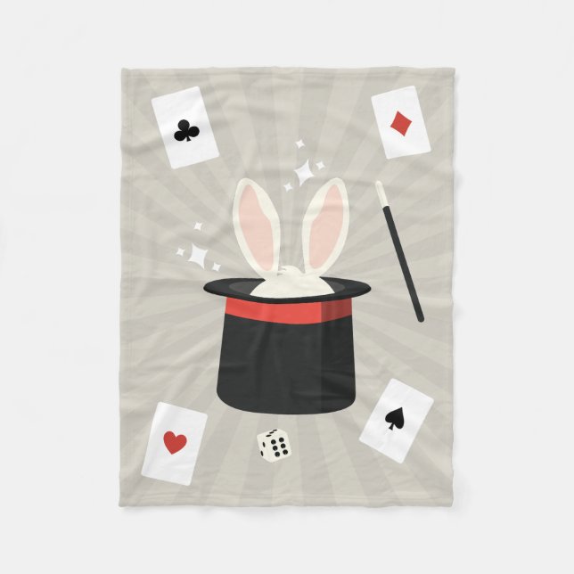 Zauberschau Magician Kids Fleecedecke (Vorderseite)