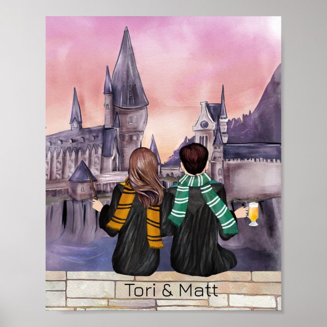 Zauberschloss-Assistent Portrait, Leute drucken Poster (Vorne)