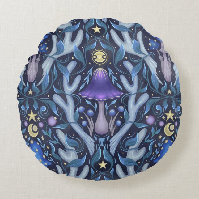 Zauberschmuck Rundes Kissen (Vorderseite)