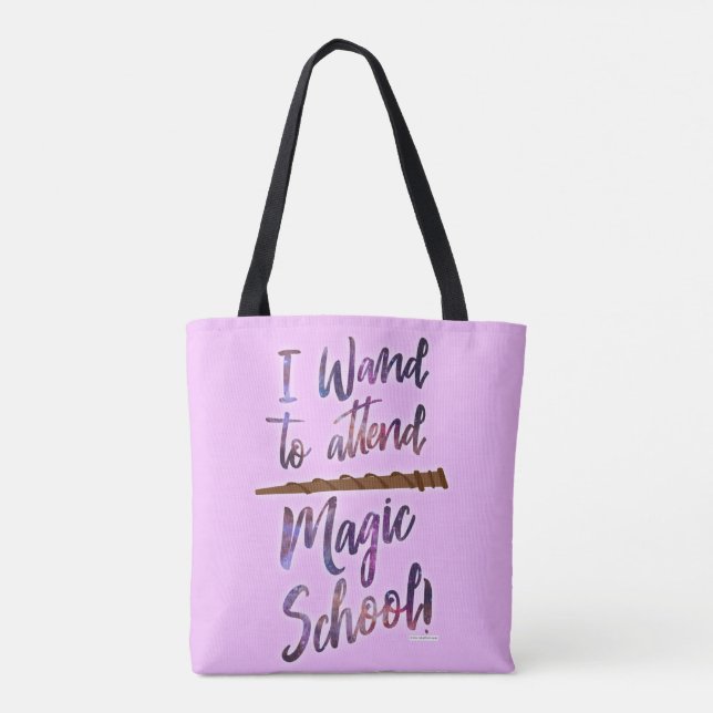 Zauberschüler-Zauber-Spellcast-Sprichwort Tasche (Rückseite)