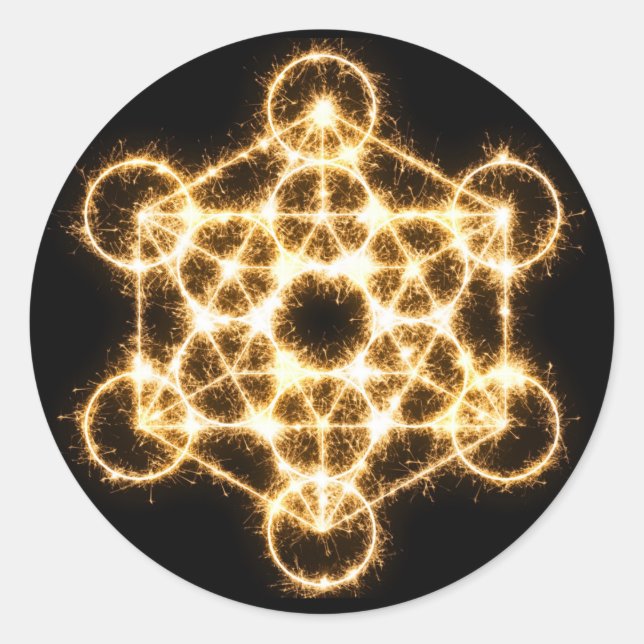 Zaubersymbol Runder Aufkleber (Vorderseite)