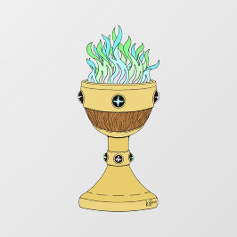 Zaubertrank in Mazer und Chalice Combo Fensteraufkleber