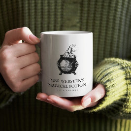Zaubertrank lustig Halloween-Hexenkessel Kaffeetasse