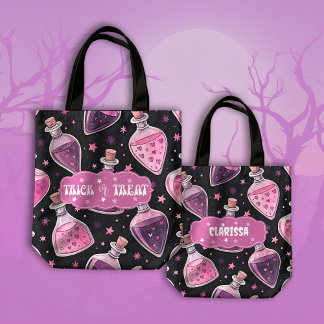 Zaubertränke rosa und Lila Trick oder Trete Tasche