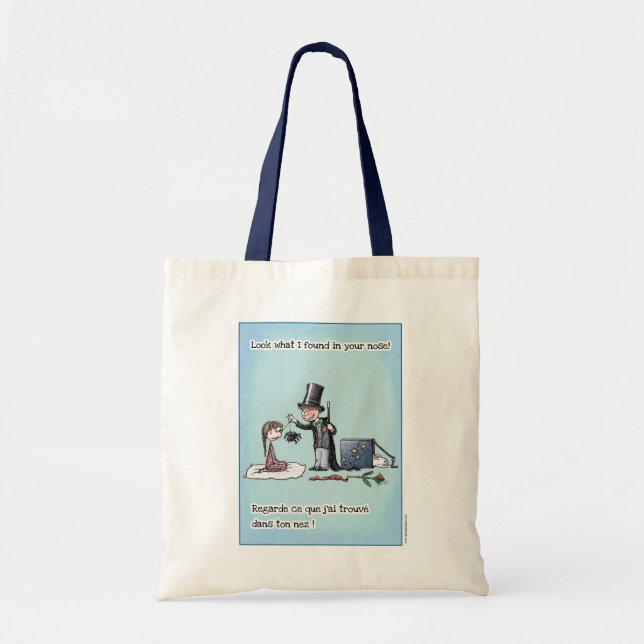 Zaubertrick Bilingual Tote Bag Tragetasche (Vorne)
