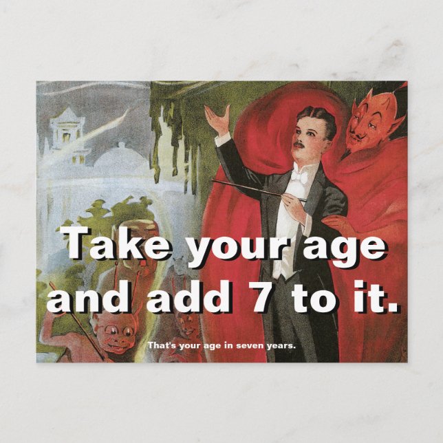 Zaubertrick Postkarte (Vorderseite)