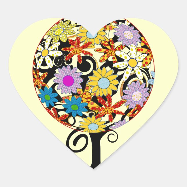 Zauberwaldkreislauf der Liebe Blume Bäume Hochzeit Herz-Aufkleber (Vorderseite)