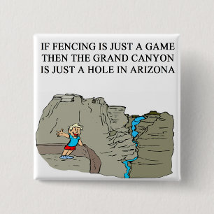 ZAUN des Fechterwitzes Button