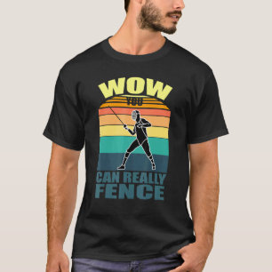 Zaun Fencing Sport Plastron Epee Säbel Fencer Quo T-Shirt