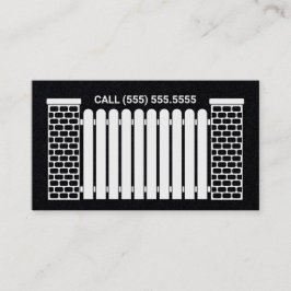 Zaun Gebäude Custom QR Visitenkarte