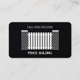 Zaun Gebäude Custom QR Visitenkarte