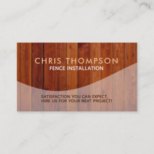 Zaun-Installations-Visitenkarten Visitenkarte