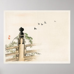Zaun von Kōno Bairei (1844-1895) Poster