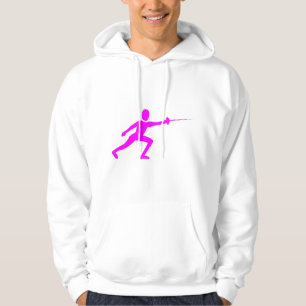 Zaunfigur: Magenta Hoodie
