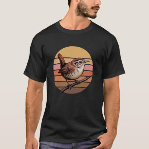 Zaunkönig Vogelbeobachtungs-Liebhaber Birding Vint T-Shirt