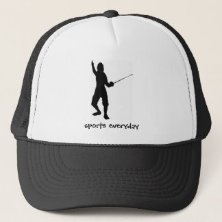 Zaunspiel, Swordplay, Skate, Sport, Turnhalle, Truckerkappe