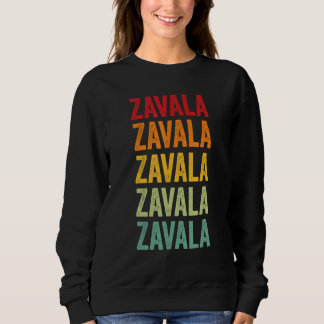 Zavala County Texas Regenbogen-Textdesign Sweatshirt