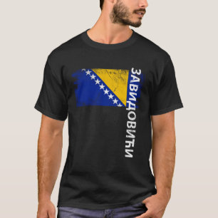 Zavidovici-Bosnien-Fahne für bosnische Männer Frau T-Shirt