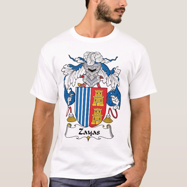 Zayas Familienwappen T-Shirt (Vorderseite)