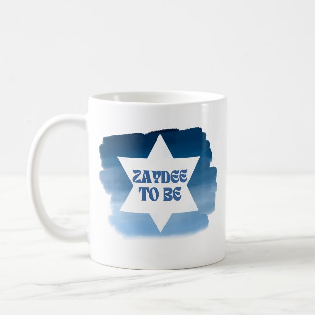 "Zaydee to Be" Neues jüdisches Großvater Wasserfar Kaffeetasse (Links)