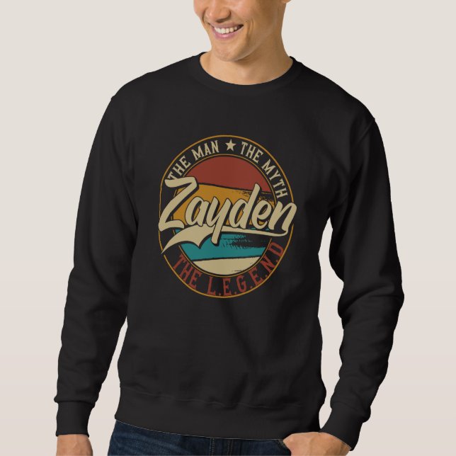 Zayden The man the myth the legend Sweatshirt (Vorderseite)