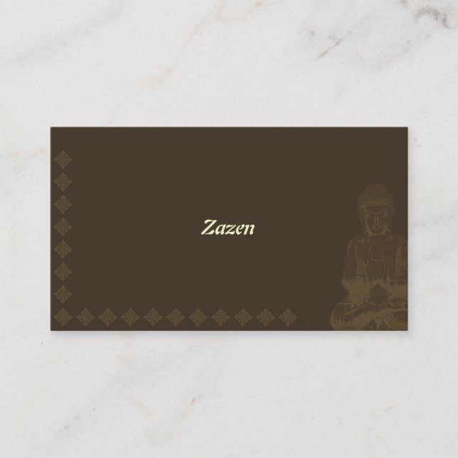 zazen les cartes de visite (Devant)