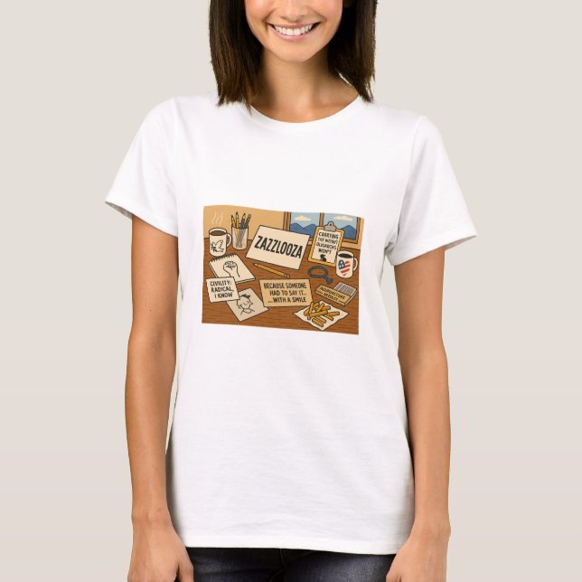 Zazlooza T - Shirt der Frau (Vorderseite)