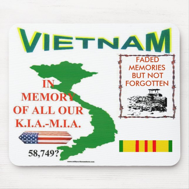 ZazvVIETNAM ERINNERUNGEN Mousepad (Vorne)