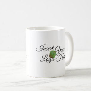 Zazzeln Sie Ihr Logo hier Kaffeemaschine Tasse