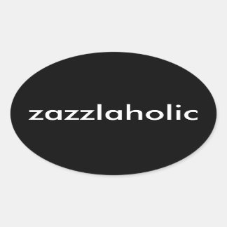 Zazzlaholisch Ovaler Aufkleber