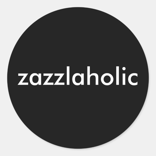 Zazzlaholisch Runder Aufkleber (Vorderseite)