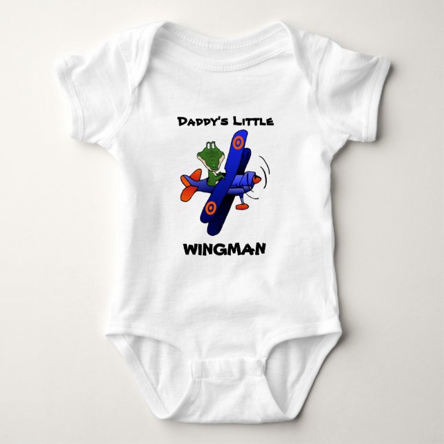 zazzle2, wenig des Vatis, WINGMAN Baby Strampler (Vorderseite)
