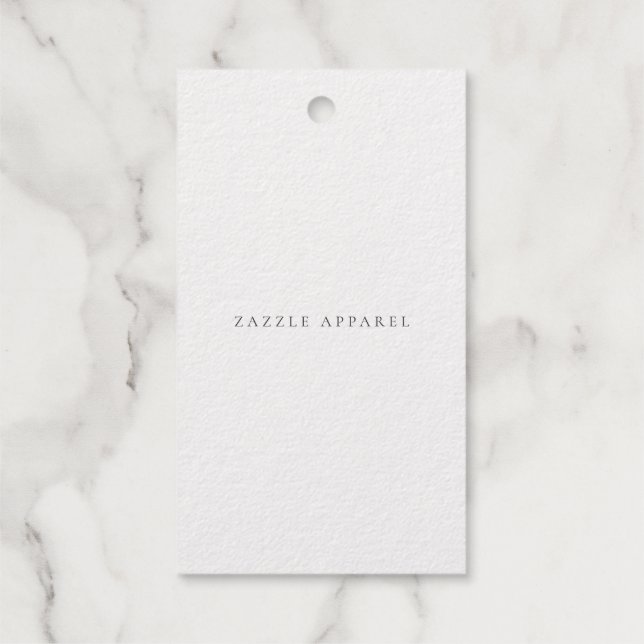 Zazzle Apparel Varieté Geschenkanhänger (Rückseite)