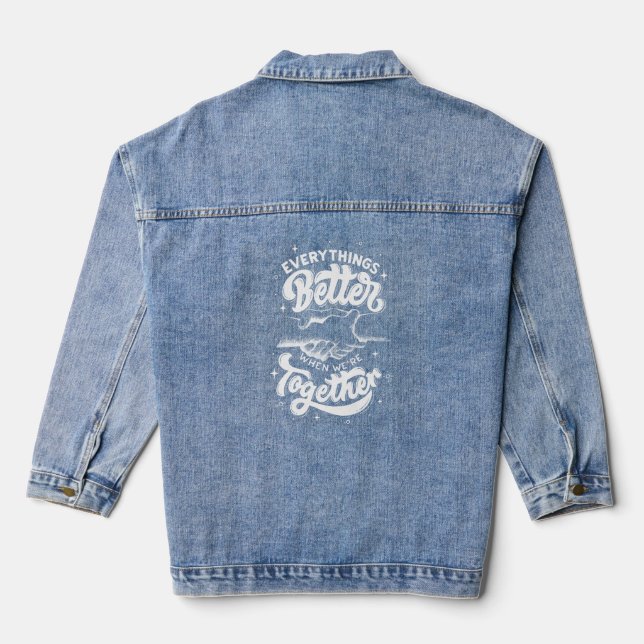 Zazzle better & Together Jeansjacke (Rückseite)