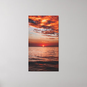 Zazzle ciel mer soleil toile imprimé