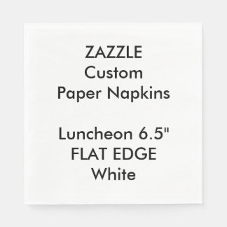 Zazzle Custom Schlicht Edge Luncheon Papier Napkin Serviette